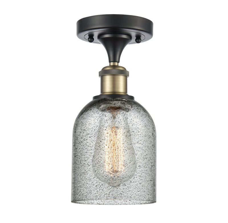 Innovations Lighting Caledonia 1 Light Semi-Flush Mount Part Of The Ballston Collection 516-1C-BAB-G257-LED