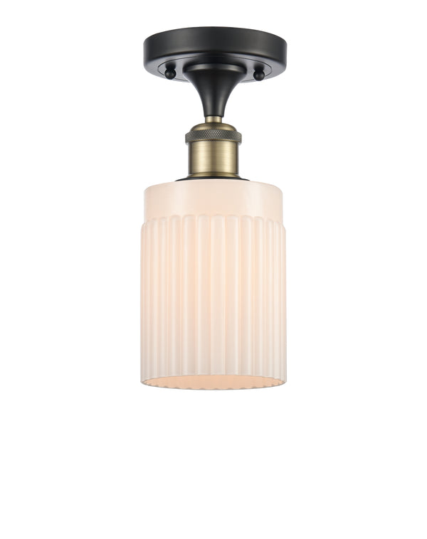 Innovations Lighting Hadley 1 Light Semi-Flush Mount Part Of The Ballston Collection 516-1C-BAB-G341-LED