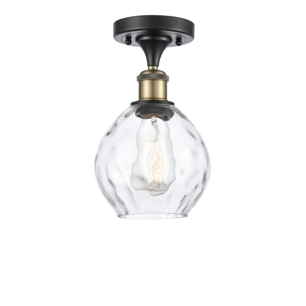 Innovations Lighting Small Waverly 1 Light Semi-Flush Mount Part Of The Ballston Collection 516-1C-BAB-G362