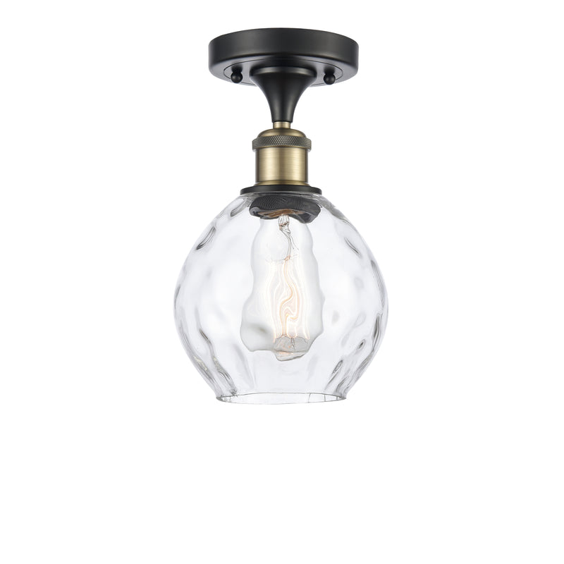 Innovations Lighting Small Waverly 1 Light Semi-Flush Mount Part Of The Ballston Collection 516-1C-BAB-G362
