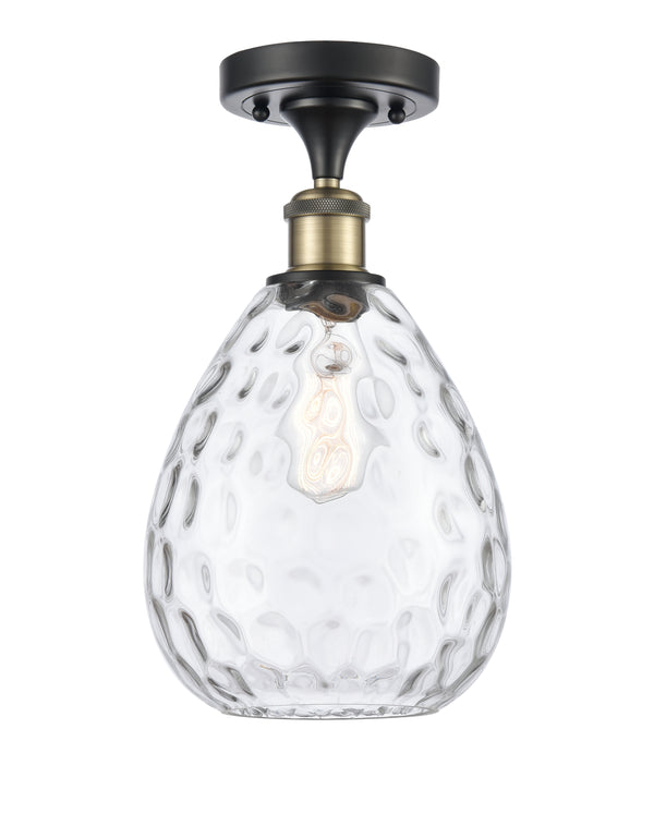 Innovations Lighting Large Waverly 1 Light Semi-Flush Mount Part Of The Ballston Collection 516-1C-BAB-G372-LED