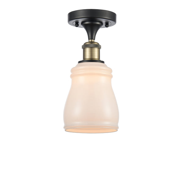 Innovations Lighting Ellery 1 Light Semi-Flush Mount Part Of The Ballston Collection 516-1C-BAB-G391
