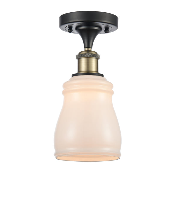 Innovations Lighting Ellery 1 Light Semi-Flush Mount Part Of The Ballston Collection 516-1C-BAB-G391-LED