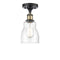 Innovations Lighting Ellery 1 Light Semi-Flush Mount Part Of The Ballston Collection 516-1C-BAB-G394