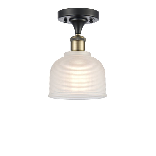 Innovations Lighting Dayton 1 Light Semi-Flush Mount Part Of The Ballston Collection 516-1C-BAB-G411