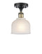 Innovations Lighting Dayton 1 Light Semi-Flush Mount Part Of The Ballston Collection 516-1C-BAB-G411-LED