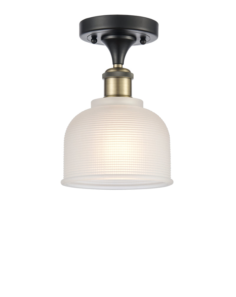 Innovations Lighting Dayton 1 Light Semi-Flush Mount Part Of The Ballston Collection 516-1C-BAB-G411-LED