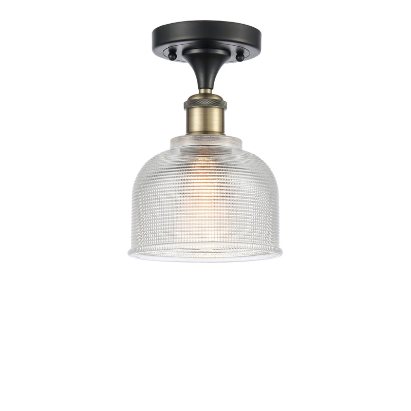 Innovations Lighting Dayton 1 Light Semi-Flush Mount Part Of The Ballston Collection 516-1C-BAB-G412
