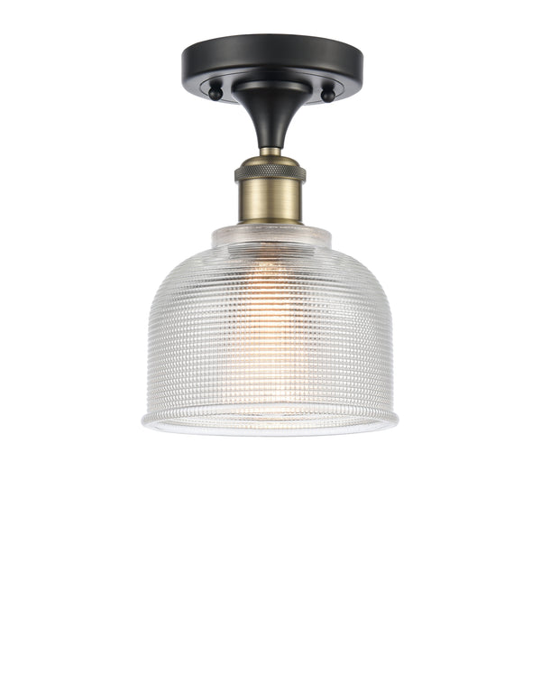 Innovations Lighting Dayton 1 Light Semi-Flush Mount Part Of The Ballston Collection 516-1C-BAB-G412-LED
