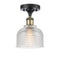 Innovations Lighting Dayton 1 Light Semi-Flush Mount Part Of The Ballston Collection 516-1C-BAB-G412-LED