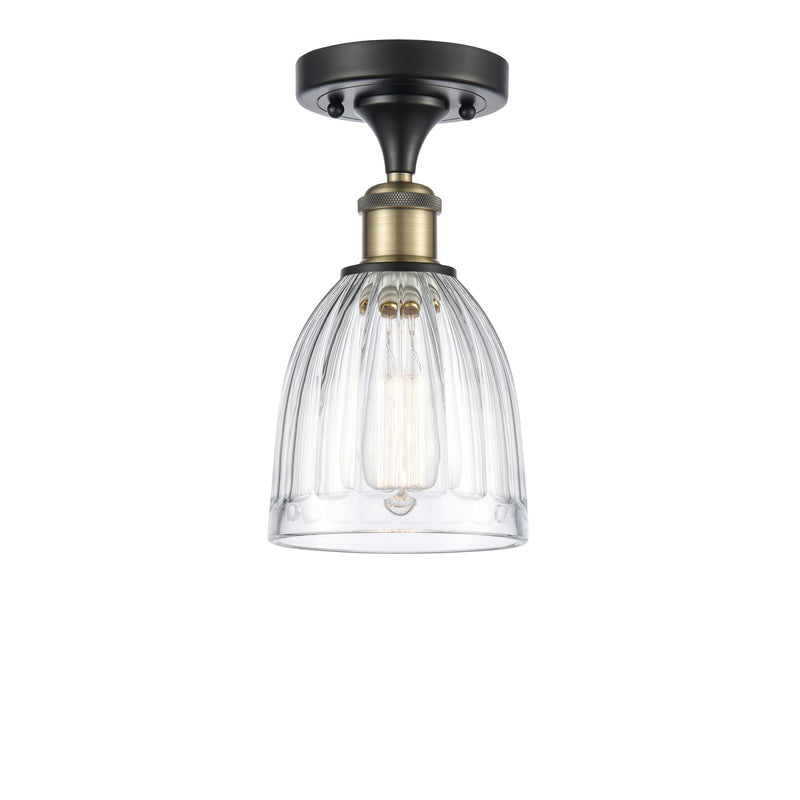 Innovations Lighting Brookfield 1 Light Semi-Flush Mount Part Of The Ballston Collection 516-1C-BAB-G442