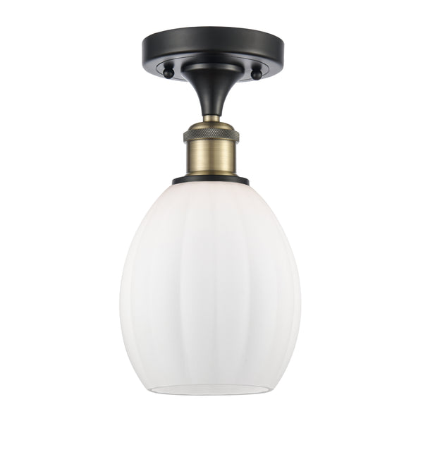 Innovations Lighting Eaton 1 Light Semi-Flush Mount Part Of The Ballston Collection 516-1C-BAB-G81-LED
