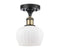 Innovations Lighting Fenton 1 Light Semi-Flush Mount Part Of The Ballston Collection 516-1C-BAB-G91-LED