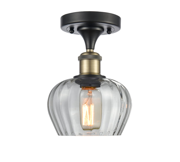 Innovations Lighting Fenton 1 Light Semi-Flush Mount Part Of The Ballston Collection 516-1C-BAB-G92-LED