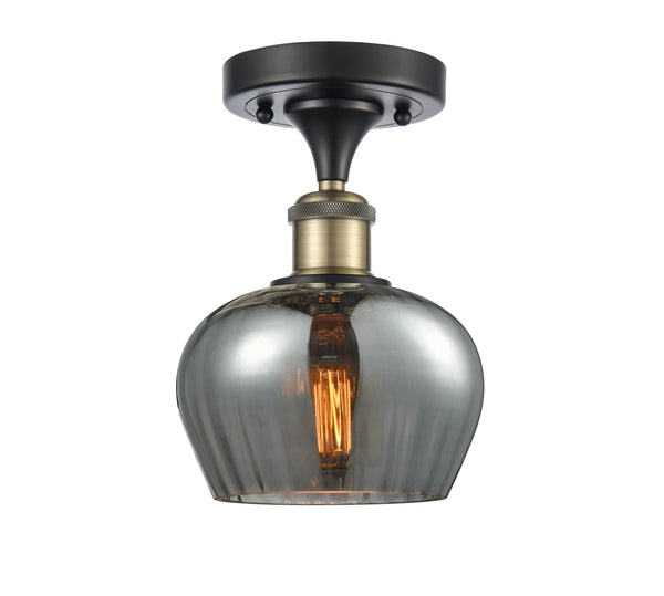 Innovations Lighting Fenton 1 Light Semi-Flush Mount Part Of The Ballston Collection 516-1C-BAB-G93-LED