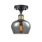 Innovations Lighting Fenton 1 Light Semi-Flush Mount Part Of The Ballston Collection 516-1C-BAB-G93