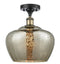 Innovations Lighting Large Fenton 1 Light Semi-Flush Mount Part Of The Ballston Collection 516-1C-BAB-G96-L-LED
