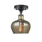 Innovations Lighting Fenton 1 Light Semi-Flush Mount Part Of The Ballston Collection 516-1C-BAB-G96