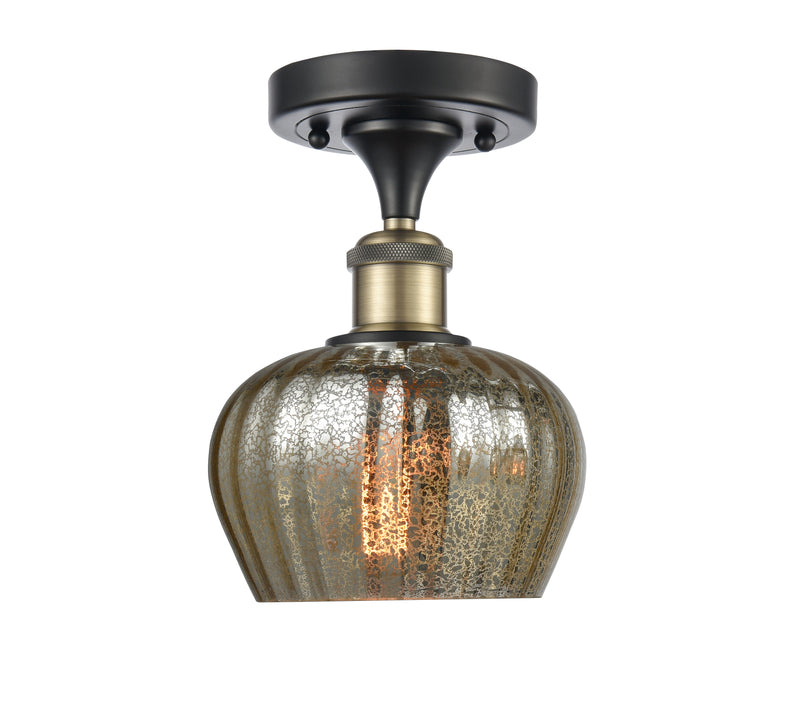 Innovations Lighting Fenton 1 Light Semi-Flush Mount Part Of The Ballston Collection 516-1C-BAB-G96-LED