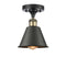 Innovations Lighting Smithfield 1 Light Semi-Flush Mount Part Of The Ballston Collection 516-1C-BAB-M8-LED