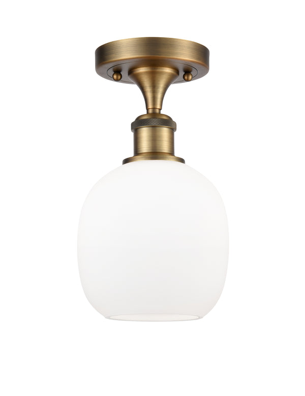 Innovations Lighting Belfast 1 Light Semi-Flush Mount Part Of The Ballston Collection 516-1C-BB-G101-LED