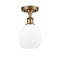 Innovations Lighting Belfast 1 Light Semi-Flush Mount Part Of The Ballston Collection 516-1C-BB-G101