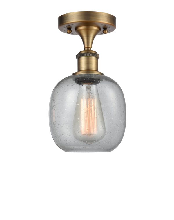 Innovations Lighting Belfast 1 Light Semi-Flush Mount Part Of The Ballston Collection 516-1C-BB-G104-LED