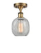 Innovations Lighting Belfast 1 Light Semi-Flush Mount Part Of The Ballston Collection 516-1C-BB-G105-LED