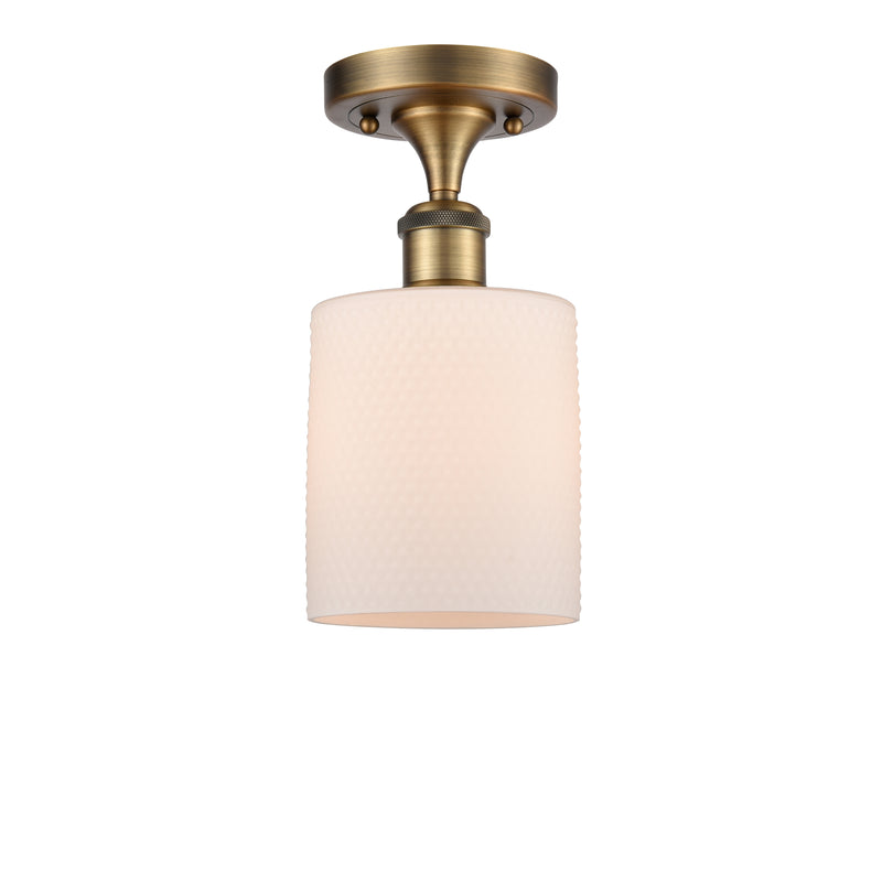 Innovations Lighting Cobbleskill 1 Light Semi-Flush Mount Part Of The Ballston Collection 516-1C-BB-G111
