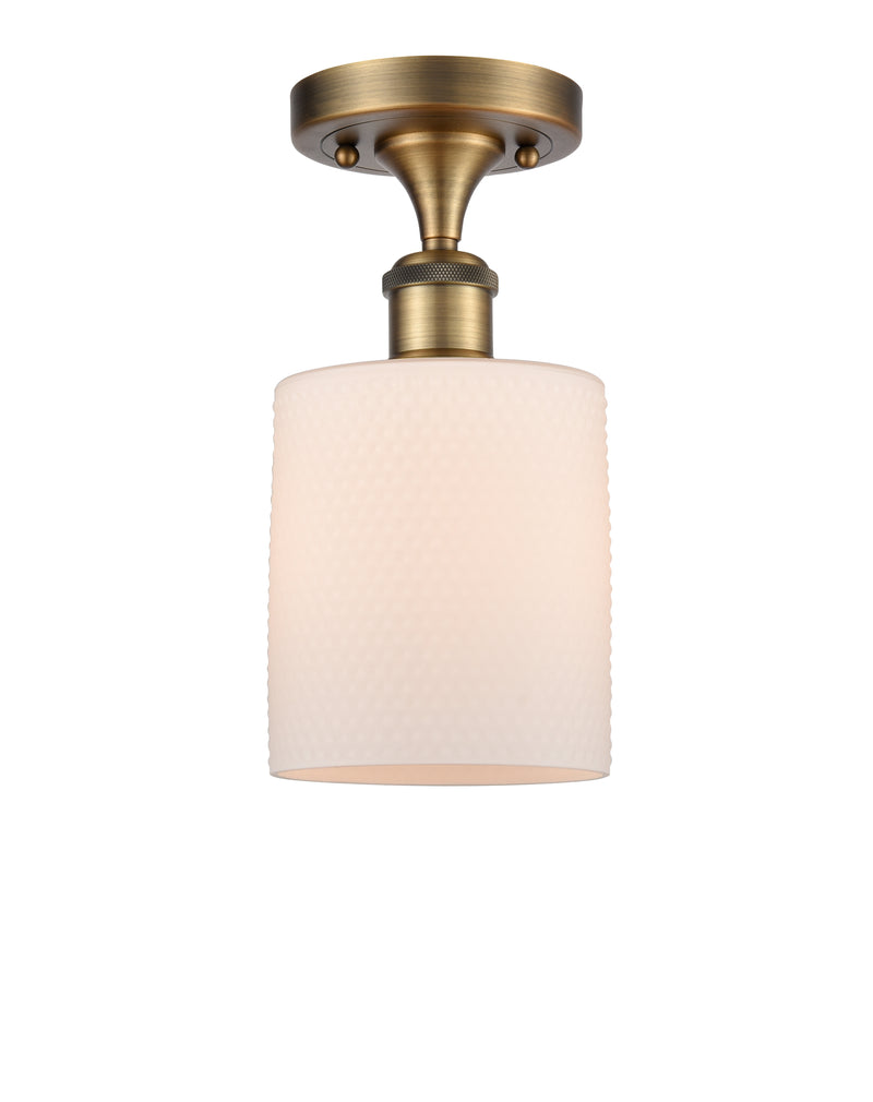 Innovations Lighting Cobbleskill 1 Light Semi-Flush Mount Part Of The Ballston Collection 516-1C-BB-G111-LED