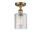 Innovations Lighting Cobbleskill 1 Light Semi-Flush Mount Part Of The Ballston Collection 516-1C-BB-G112
