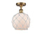 Innovations Lighting Farmhouse Rope 1 Light Semi-Flush Mount Part Of The Ballston Collection 516-1C-BB-G121-8RW