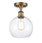 Innovations Lighting Athens 1 Light 8" Semi-Flush Mount 516-1C-BB-G122-8-LED