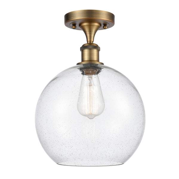 Innovations Lighting Athens 1 Light 10" Semi-Flush Mount 516-1C-BB-G124-10