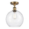 Innovations Lighting Athens 1 Light 10" Semi-Flush Mount 516-1C-BB-G124-10