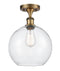 Innovations Lighting Athens 1 Light 10" Semi-Flush Mount 516-1C-BB-G124-10-LED