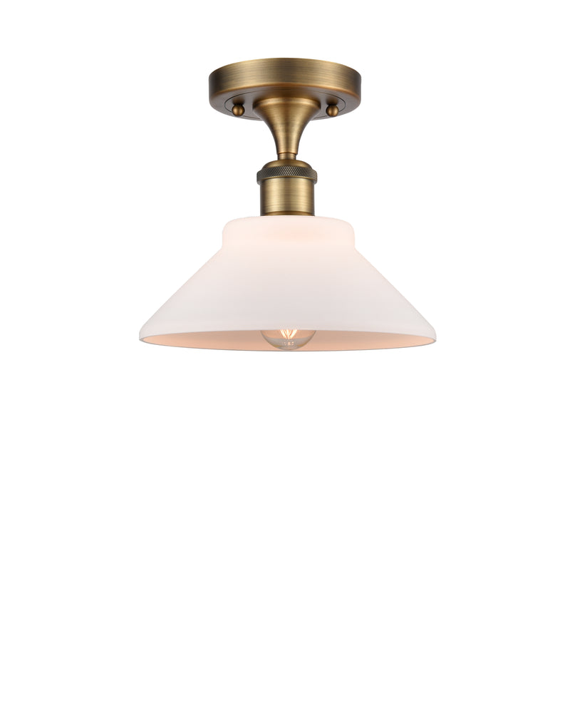 Innovations Lighting Orwell 1 Light Semi-Flush Mount Part Of The Ballston Collection 516-1C-BB-G131-LED
