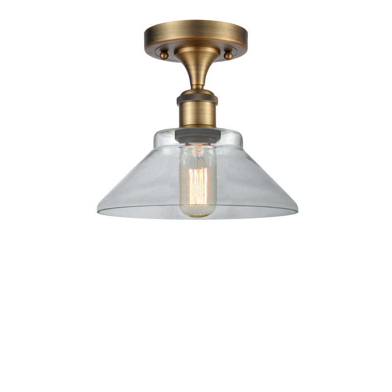 Innovations Lighting Orwell 1 Light Semi-Flush Mount Part Of The Ballston Collection 516-1C-BB-G132