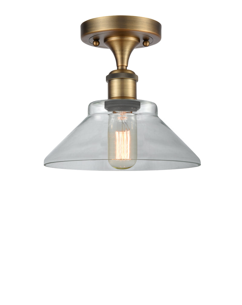 Innovations Lighting Orwell 1 Light Semi-Flush Mount Part Of The Ballston Collection 516-1C-BB-G132-LED