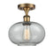 Innovations Lighting Gorham 1 Light Semi-Flush Mount Part Of The Ballston Collection 516-1C-BB-G247-LED