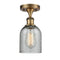 Innovations Lighting Caledonia 1 Light Semi-Flush Mount Part Of The Ballston Collection 516-1C-BB-G257-LED