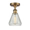 Innovations Lighting Conesus 1 Light Semi-Flush Mount Part Of The Ballston Collection 516-1C-BB-G275