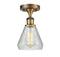 Innovations Lighting Conesus 1 Light Semi-Flush Mount Part Of The Ballston Collection 516-1C-BB-G275-LED
