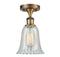 Innovations Lighting Hanover 1 Light Semi-Flush Mount Part Of The Ballston Collection 516-1C-BB-G2811-LED
