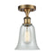 Innovations Lighting Hanover 1 Light Semi-Flush Mount Part Of The Ballston Collection 516-1C-BB-G2812