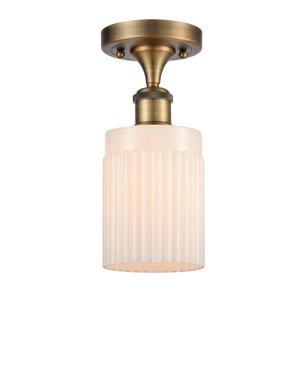 Innovations Lighting Hadley 1 Light Semi-Flush Mount Part Of The Ballston Collection 516-1C-BB-G341-LED