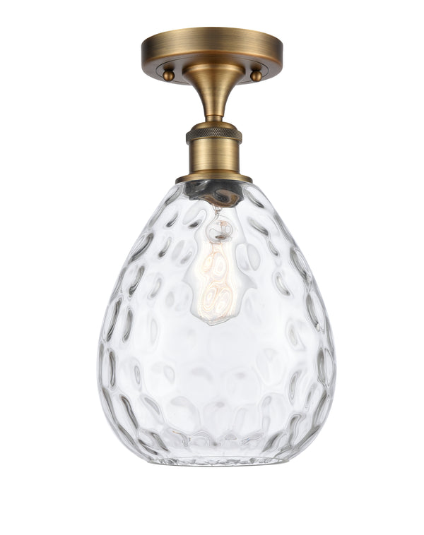Innovations Lighting Large Waverly 1 Light Semi-Flush Mount Part Of The Ballston Collection 516-1C-BB-G372-LED