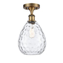 Innovations Lighting Large Waverly 1 Light Semi-Flush Mount Part Of The Ballston Collection 516-1C-BB-G372