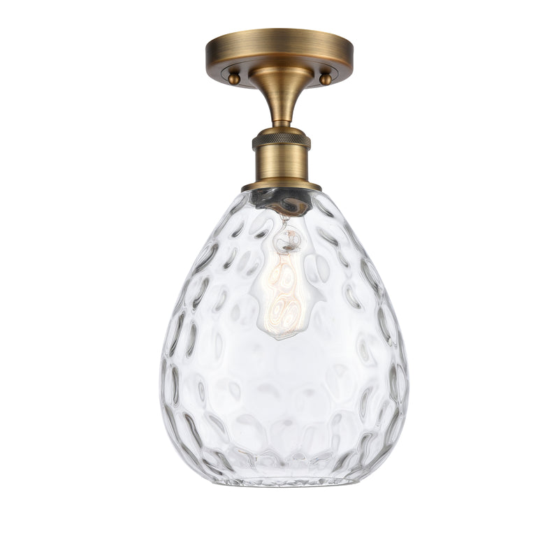 Innovations Lighting Large Waverly 1 Light Semi-Flush Mount Part Of The Ballston Collection 516-1C-BB-G372
