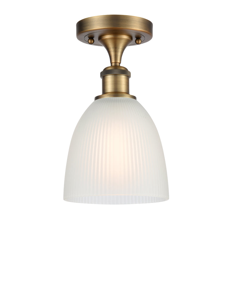 Innovations Lighting Castile 1 Light Semi-Flush Mount Part Of The Ballston Collection 516-1C-BB-G381-LED